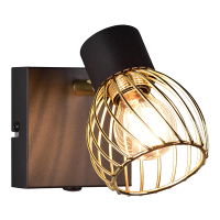 LED Plafondspot E14 | Ardon | Rond | Zwart-goud | IP20 | Trio Lighting LTR00774