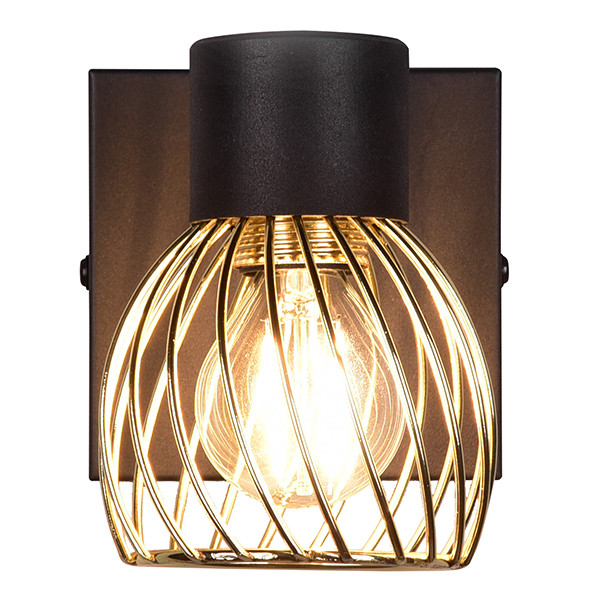 LED Plafondspot E14 | Ardon | Rond | Zwart-goud | IP20 | Trio Lighting LTR00774 - 3