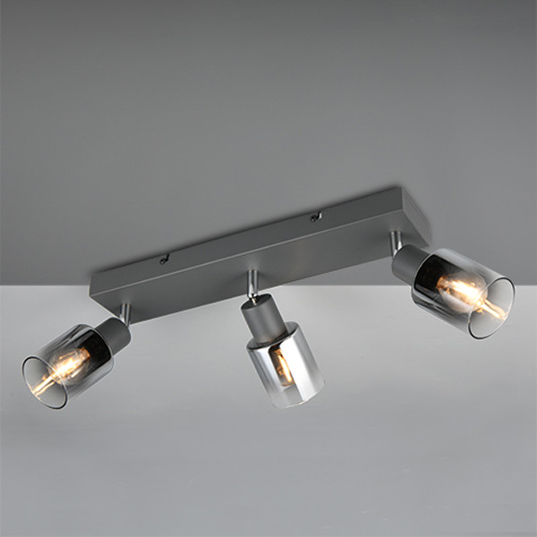 Trio LED Plafondspot E14 | Cadiz | Rond | Antraciet | IP20 | Trio Lighting  LTR00492 - 2