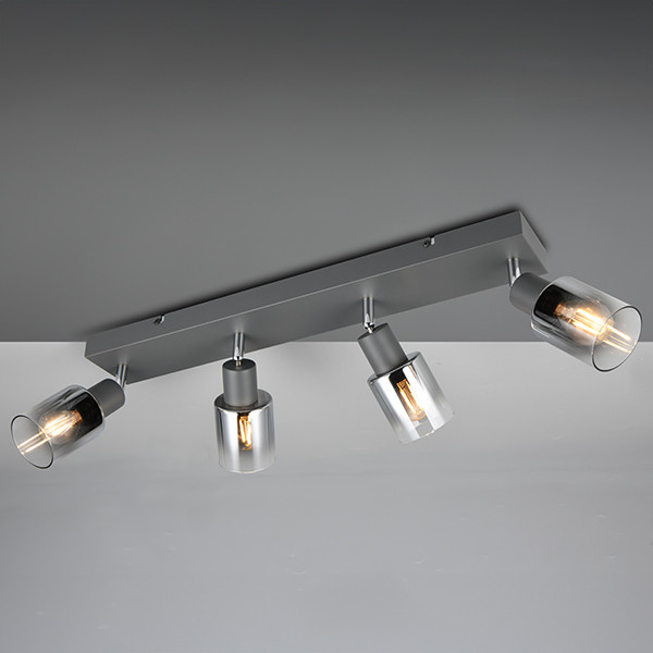 Trio LED Plafondspot E14 | Cadiz | Rond | Antraciet | IP20 | Trio Lighting  LTR00493 - 1