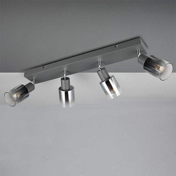 Trio LED Plafondspot E14 | Cadiz | Rond | Antraciet | IP20 | Trio Lighting  LTR00493 - 4