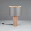 LED Tafellamp | Canio | Rond | Grijs, hout | IP20 | Trio Lighting LTR00581 - 1