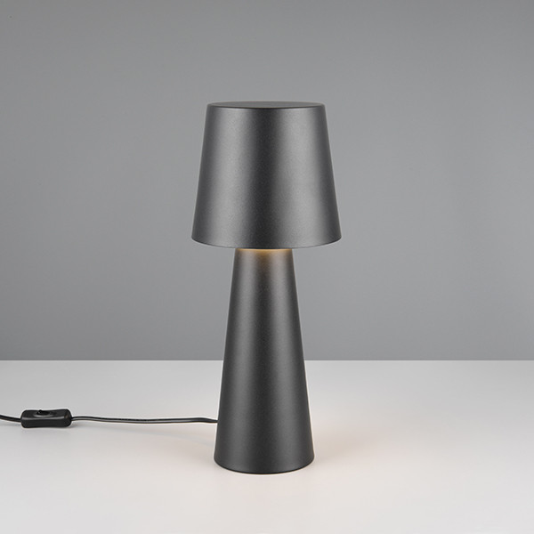 Trio LED Tafellamp | Nubian | Rond | Zwart | IP20 | Trio Lighting  LTR00643 - 1