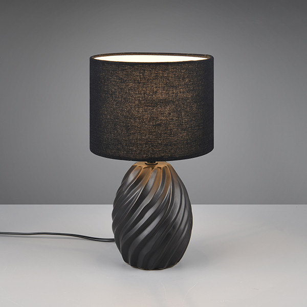 LED Tafellamp E14 | Melva | Rond | Zwart | IP20 | Trio Lighting LTR00504 - 1