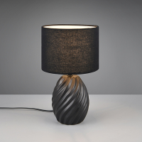 LED Tafellamp E14 | Melva | Rond | Zwart | IP20 | Trio Lighting LTR00504