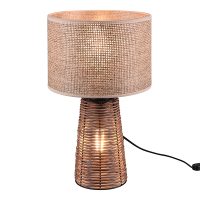 LED Tafellamp E27 | Straw | Rond | Bruin | IP20 | Trio Lighting LTR00788