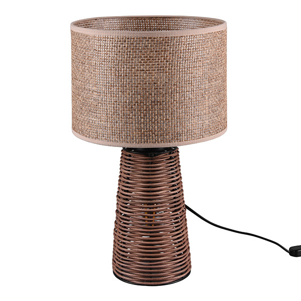 LED Tafellamp E27 | Straw | Rond | Bruin | IP20 | Trio Lighting LTR00788 - 2