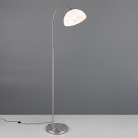 Trio LED Vloerlamp E27 | Sierra | Rond | Nikkel mat | IP20 | Trio Lighting  LTR00552