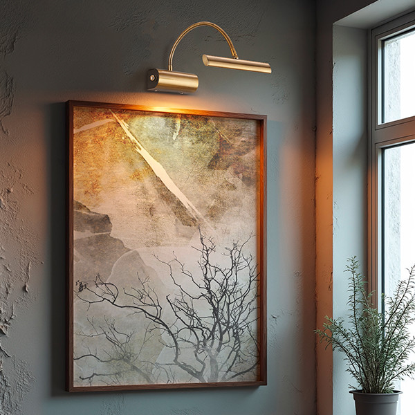 LED Wandlamp | Curtis | Messing | IP20 | Flexibel | Trio Lighting LTR00760 - 2