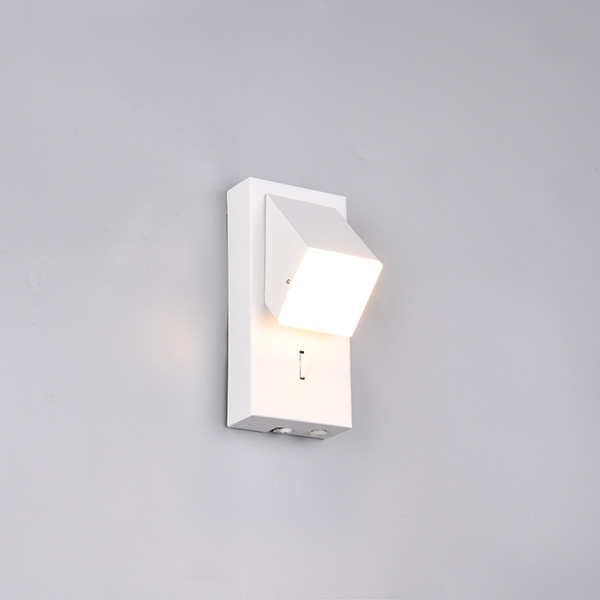 Trio LED Wandlamp | Raglan | Rechthoek | 3000K | Wit | IP20 | 3.8W | Trio Lighting  LTR00648 - 1