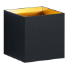 LED Wandlamp | Up & Down | Louis | Vierkant | Zwart-goud | 3000K | IP20 | Trio Lighting LTR00757 - 1