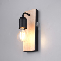 Trio LED Wandlamp E27 | Arturo | Rond | Hout | IP44 | Trio Lighting  LTR00473