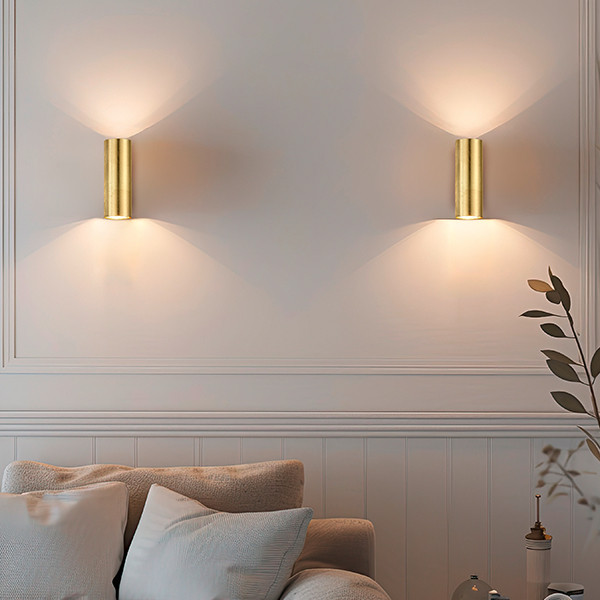 LED Wandlamp GU10 | Cleo | Up & Down | Goud | IP20 | Trio Lighting LTR00742 - 3