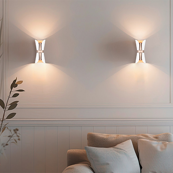 LED Wandlamp GU10 | Coat | Up & Down | Wit-goud | IP20 | Trio Lighting LTR00758 - 6