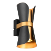 LED Wandlamp GU10 | Coat | Up & Down | Zwart-goud | IP20 | Trio Lighting LTR00759 - 1
