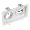 Led inbouwspot | Rechthoek | Kenai | Wit | 2x GU10 | Ø 165mm | IP20 LTR00870 - 3