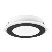 Led inbouwspot | Rond | Aura | Zwart | Ø 148mm | 3000K | IP65 | 10W LTR00887