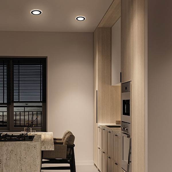 Led inbouwspot | Rond | Aura | Zwart | Ø 82mm | 3000K | IP65 | 5W LTR00886 - 2