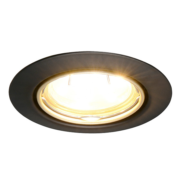 Led inbouwspot | Rond | Jura | Zwart/Goud | GU10 | Ø 68mm | IP20 LTR00863 - 1