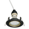 Led inbouwspot | Rond | Jura | Zwart/Goud | GU10 | Ø 68mm | IP20 LTR00863 - 4