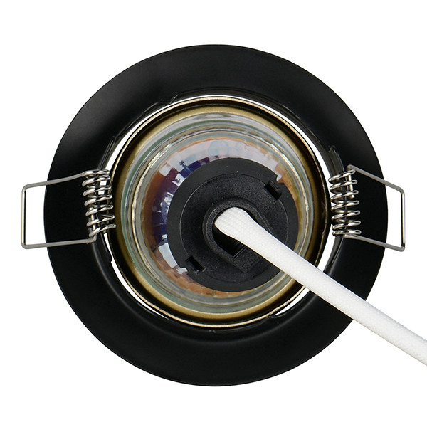 Led inbouwspot | Rond | Jura | Zwart/Goud | GU10 | Ø 68mm | IP20 LTR00863 - 5