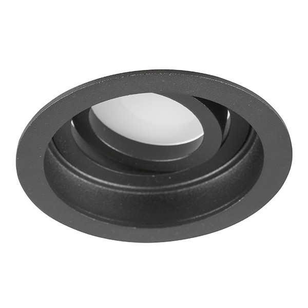 Led inbouwspot | Rond | Kenai | Zwart | GU10 | Ø 85mm | IP20 LTR00867 - 1
