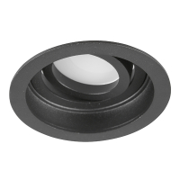 Led inbouwspot | Rond | Kenai | Zwart | GU10 | Ø 85mm | IP20 LTR00867