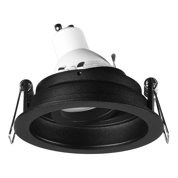 Led inbouwspot | Rond | Kenai | Zwart | GU10 | Ø 85mm | IP20 LTR00867 - 2
