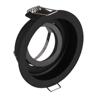 Led inbouwspot | Rond | Kenai | Zwart | GU10 | Ø 85mm | IP20 LTR00867