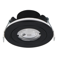 Led inbouwspot | Rond | Lamont | Zwart | Ø 68mm | 3000K | IP65 | 6.5W LTR00884
