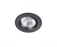 Trio Led inbouwspot | Rond | Pamir | Zwart | Dimbaar | Ø 72mm | 5.5W  LTR00077