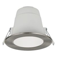 Led inbouwspot | Rond | Virunga | Nikkel | Ø 95mm | 2300-3000-4000K | IP44 | 6W LTR00874