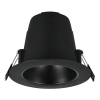 Led inbouwspot | Rond | Virunga | Zwart | Ø 95mm | 2300-3000-4000K | IP44 | 6W LTR00876 - 1