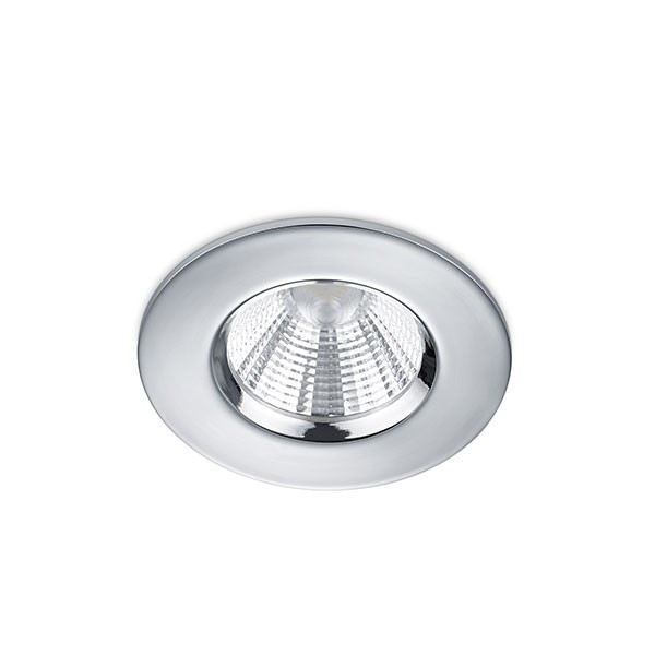 Trio Led inbouwspot | Rond | Zagros | Chroom | Dimbaar | Ø 72mm | IP65 | 5.5W  LTR00029 - 1