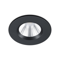 Trio Led inbouwspot | Rond | Zagros | Zwart | Dimbaar | Ø 72mm | IP65 | 5.5W  LTR00213