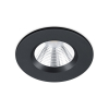 Trio Led inbouwspot | Rond | Zagros | Zwart | Dimbaar | Ø 72mm | IP65 | 5.5W  LTR00213 - 1