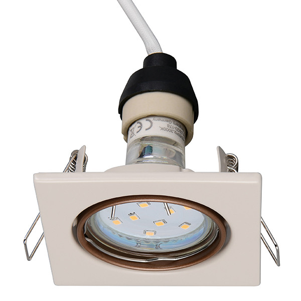Led inbouwspot | Vierkant | Jura | Mokka | GU10 | Ø 68mm | IP20 LTR00864 - 4