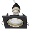 Led inbouwspot | Vierkant | Jura | Zwart/Goud | GU10 | Ø 68mm | IP20 LTR00862 - 4
