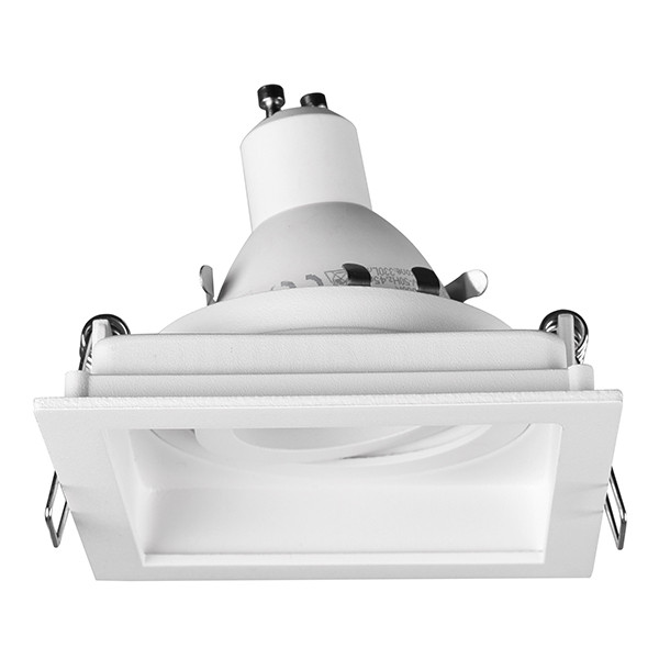 Led inbouwspot | Vierkant | Kenai | Wit | GU10 | Ø 85mm | IP20 LTR00868 - 2