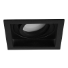 Led inbouwspot | Vierkant | Kenai | Zwart | GU10 | Ø 85mm | IP20 LTR00869 - 1