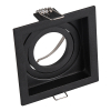 Led inbouwspot | Vierkant | Kenai | Zwart | GU10 | Ø 85mm | IP20 LTR00869 - 3