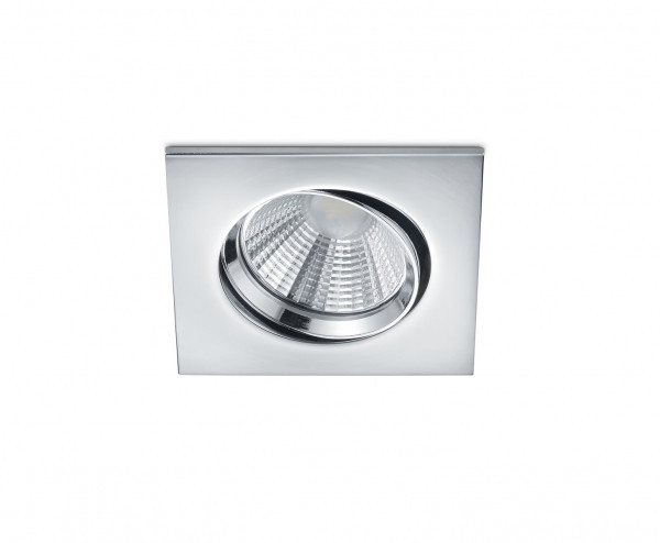 Trio Led inbouwspot | Vierkant | Pamir | Chroom | Dimbaar | Ø 72mm | 5.5W  LTR00070 - 1