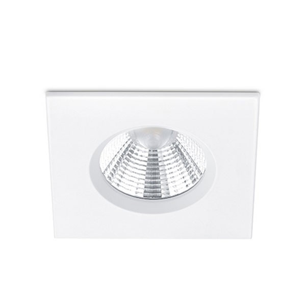 Trio Led inbouwspot | Vierkant | Zagros | Wit | Dimbaar | Ø 72mm | IP65 | 5.5W  LTR00025 - 1