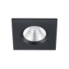 Trio Led inbouwspot | Vierkant | Zagros | Zwart | Dimbaar | Ø 72mm | IP65 | 5.5W  LTR00212 - 1