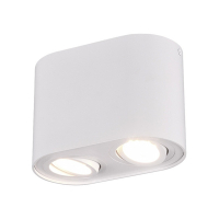 Trio Led opbouwspot | Ovaal | Cookie | Wit | 2x GU10 fitting  LTR00145
