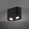 Trio Led opbouwspot | Ovaal | Cookie | Zwart | 2x GU10 fitting  LTR00142 - 2