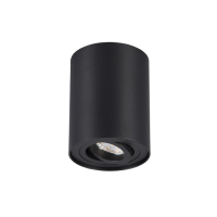 Trio Led opbouwspot | Rond | Cookie | Zwart | GU10 fitting | Ø 96mm  LTR00141