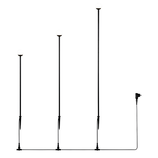 Led prikspots | Scoop | Zwart | IP44 | Rond | 1.5W | 3-delig | Trio Lighting LTR00834 - 1