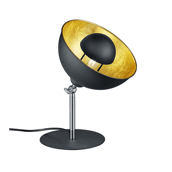 Trio Liège tafellamp zwart/goud, geschikt voor 1 x E14  LTR00172 - 1