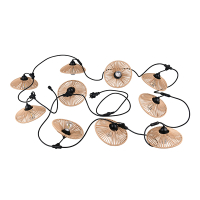 Lichtsnoer buiten E27 | Chain | 6.5 meter | 10 lampjes LTR00835